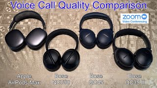 Apple AirPods Max vs Bose NC700 vs Bose QC45 vs Bose QC35 II  Call Quality Comparison Review [upl. by Eilyab81]