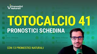 Tutti i Pronostici della Schedina Totocalcio 41 più è complessa e più può dare gioie [upl. by Euqinorev]