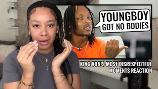 King Vons Most DISRESPECTFUL Moments 😳😳  UK REACTION 🇬🇧 [upl. by Notnil]