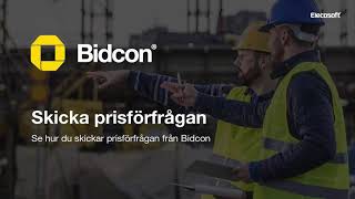 Bidcon  Introduktion till att skicka prisförfrågan [upl. by Leirud]