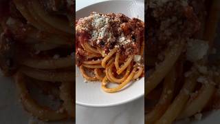 Bucatini Amatriciana 🇮🇹 Recipe in description [upl. by Ardekahs963]