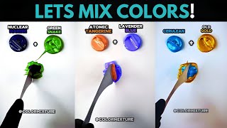 Mixing colors for new paint colors colorpalette colormixing satisfying [upl. by Canning]