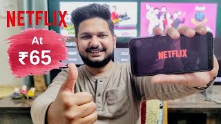 Netflix at 65 in India  Watch videos after subscription expires Tips amp Trick 🔥 [upl. by Ezitram]