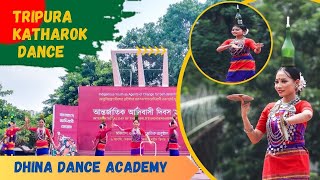 Tripura Traditional Katharok Dance ll Dhina Dance Academy ll Indigenous People’s Day 2023 [upl. by Ecilahc]