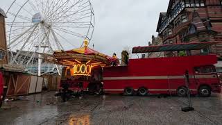 MELLORS  LEIGH HARRIS GIANT WHEEL  L BISHTONS GALLOPERS  FAIR RIDES  PULL DOWN 2024 [upl. by Doolittle]