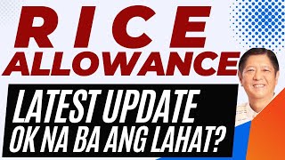 RICE ALLOWANCE LATEST UPDATE [upl. by Rod]