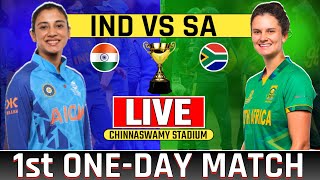 Live India Womens vs South Africa Womens 1st Odi Match  Today Live Cricket Match Indw vs Saw odi [upl. by Enneles531]