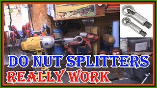 DO NUT SPLITTERS REALLY WORK REVIEW  HOW TO REMOVE RUSTED OR ROUNDED OFF NUTS THE EASY WAY [upl. by Zacherie354]