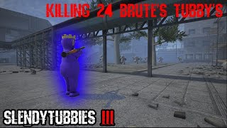 Slendytubbies III  Defeating 24 Brutes tubbys with RPG  Sandbox normal mode [upl. by Nauqram938]