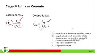 Aula de Seleção  Dimensionamento de Correntes e Engrenagens para Correntes [upl. by Ydnak]