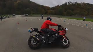 2024 MotoGymkhana Belgium Cup R4 Heat 1  Thierry [upl. by Atteselrahc]