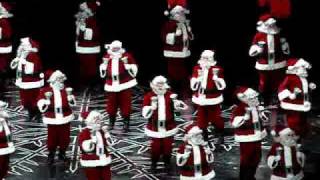 ROCKETTES Dancing Santas RADIO CITY CHRISTMAS Buffalo NY 111909 [upl. by Zeculon]