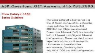 Cisco Catalyst 3560 Series Switches Digitcomca Business Phone Systems [upl. by Aneekahs]