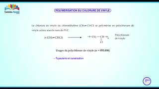 Les réactions de polymérisation 22 [upl. by Herwick]