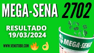 🍀 Resultado MegaSena 2702 [upl. by Calysta543]