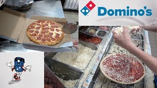 Dominos Pepperoni Pizza HOW ITS MADE [upl. by Liva527]