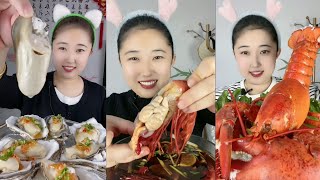 Yummy 034 Eat Oyster 🦪🦪Shrimp🦐 🦐   seafood 🦐🦐😋🤤 mukbang seafood yummy [upl. by Ateerys205]