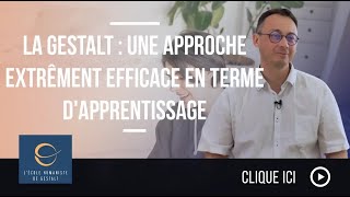 La Gestalt  une approche extrêmement efficace en terme dapprentissage [upl. by Aeslehc]