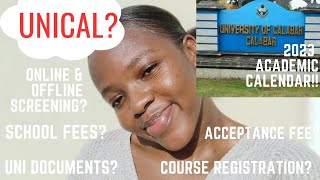 University of Calabar Screening Explained  Unical Admissions  Freshers Guide  Uni Documents [upl. by Aenyl197]