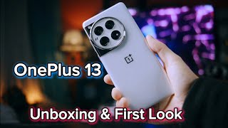 OnePlus 13 Unboxing amp First Look 💥 Snapdragon 8 Elite⚡ 6000mAh Biggest Battery onplus13 [upl. by Cummins833]