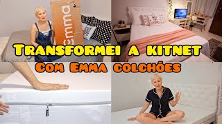 Transformação na kitnet com Emma Duo Comfort  MORANDO SOZINHA VLOGS [upl. by Yrrah]