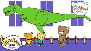 Dinosaur Story on The Toddler Club  CBeebies  ReadAlong [upl. by Ainezey778]