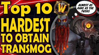 Top 10 Hardest to Obtain Transmogs [upl. by Acile]