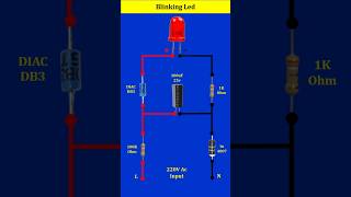 Blinking LED Circuit shorts electricedison led [upl. by Duwad]