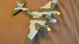 AIRFIX 172 Mosquito MkXIX  J30  A Build In Pictures [upl. by Mcquade]