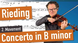 Rieding Concerto Op 35 in Bminor 2 Movement Violin Sheet Music Piano Accompaniment var Tempi [upl. by Sielen405]