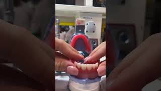 Teeth setting in prosthodontics satisfying dentistry bds shorts viral trending prosthodontic [upl. by Haeli]