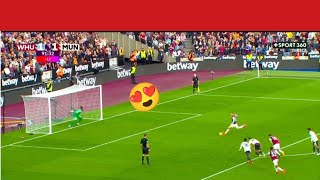 Jarrod Bowen goal vs Manchester United  😱😱😱 [upl. by Danice]