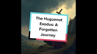 The Huguenot Exodus A Forgotten Journey [upl. by Paver]