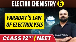 Electro Chemistry 06  Faradays Law of Electrolysis  Class 12thNEET [upl. by Ayitahs139]