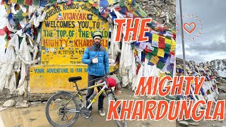 Mighty Khardungla 🧌cycling [upl. by Lucilia152]