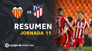 Resumen de Valencia CF vs Atlético de Madrid 01 [upl. by Nelyahs]