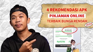 4 Pinjaman Online Bunga Rendah Aman Dan Terdaftar Di OJK [upl. by Nyliret]