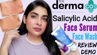 The Derma Co Salicylic Acid Serum amp Face Wash Review  How To Get Rid Of Acne  Antima Dubey samaa [upl. by Hnaht]