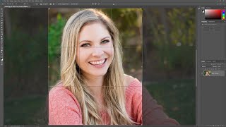 How to Crop Images in Photoshop with the Crop Tool [upl. by Aititel]