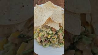 Salmon Ceviche w Tostitos asmr foodie yummy ownrecipe trendingshorts foodieadventures [upl. by Thevenot113]