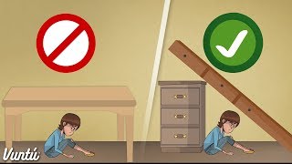 Consejos para sobrevivir en un terremoto Compártelo con tu familia [upl. by Ahsataj]