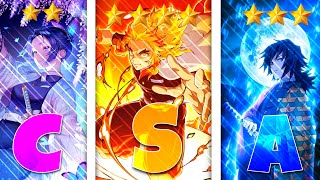 All BREATHINGS And DEMON ART TIER LIST in Slayers Unleashed  Guide [upl. by Arual]