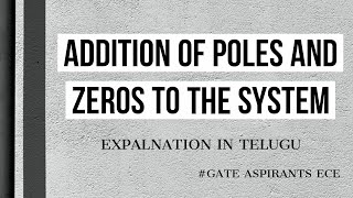 Zeros and Poles of a Transfer Function [upl. by Brand336]