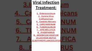 Viral Infection Homeopathic Treatment by Dr Ali MuhammadTop 11 Viral Infection Medicine [upl. by Donela]