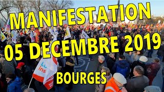 🌪️ Manifestation 05 Décembre 2019  BOURGES [upl. by Castorina]