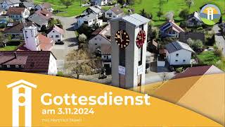 Gottesdienst am 03112024 mit Hartmut Steeb [upl. by Nisa]