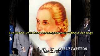 Evita Capitana English Lyrics Peronist March Song Marcha Cancion Peronista Letra Real Eva Peron [upl. by Corrie93]