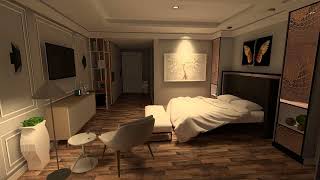 Bedroom Lighting Design and Modeling  Dialux evo [upl. by Nohj242]