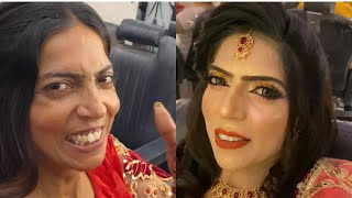 sonia gopal ki anivarsury pe Rabbi salon ka makeup 💄 [upl. by Airdnala]