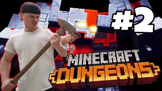 HET GEVECHT TEGEN DE REDSTONE GOLEM  Minecraft Dungeons met Roedie en Action Hans [upl. by Etak667]